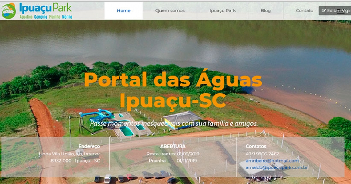 Novo site do Ipuaçu Park